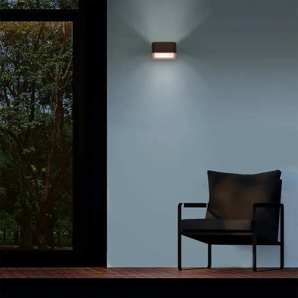 Brilagi - LED vonkajšie svietidlo BARI LED/7W/230V 3000/4000/6000K hnedé IP54