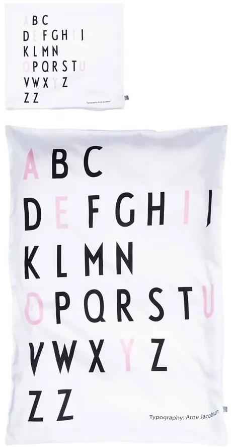 DESIGN LETTERS Obliečka Baby Letters Pink 70x100