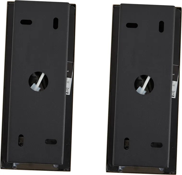 Sada 2 moderných nástenných svietidiel čierna vrátane LED - Plaza