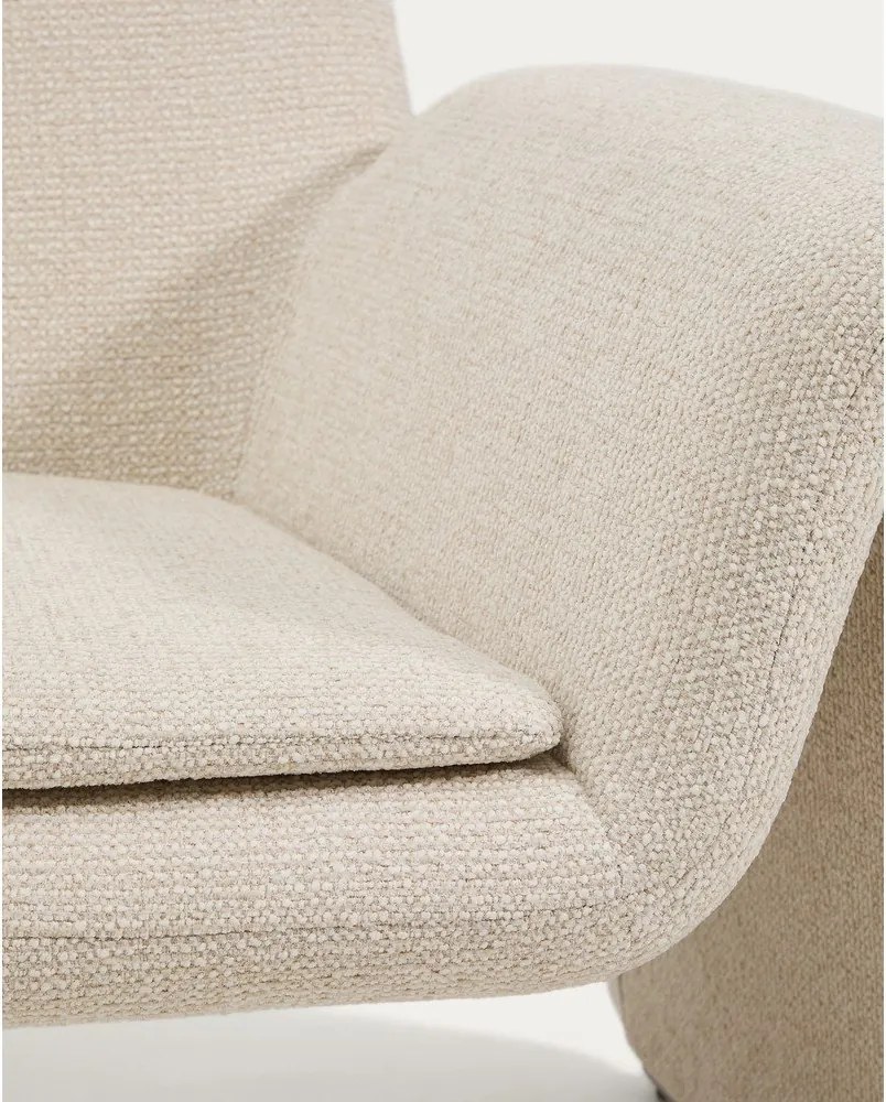 Béžové ženilkové kreslo Melvia – Kave Home