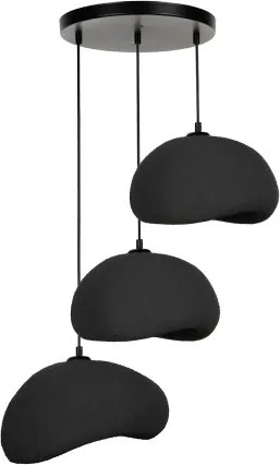 BRILAGI - Závesný luster na lanku WABI SABI 3xE27/40W/230V priemer 60 cm čierna