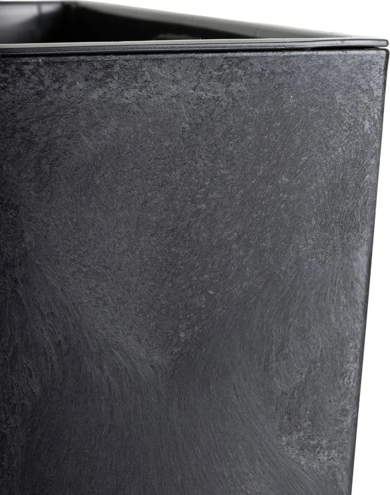 Květináč FLORE Beton 30,5x29,5x29,5 cm černý
