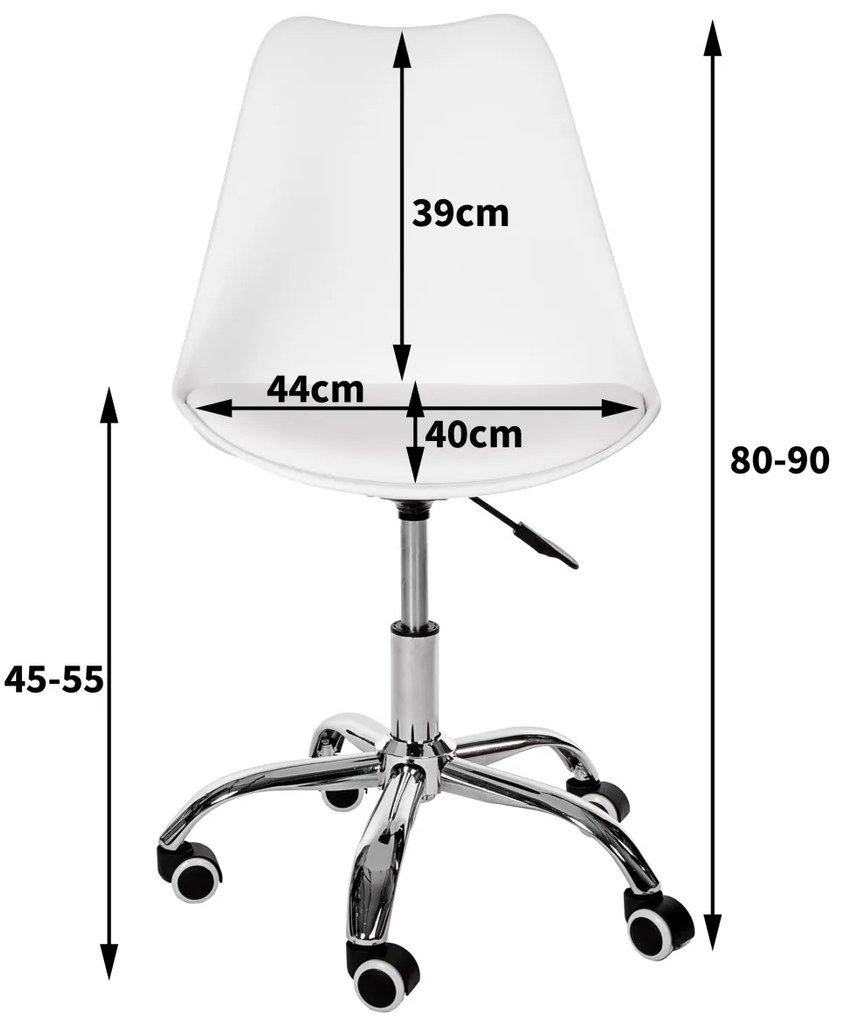 Otočná stolička FD005 biela