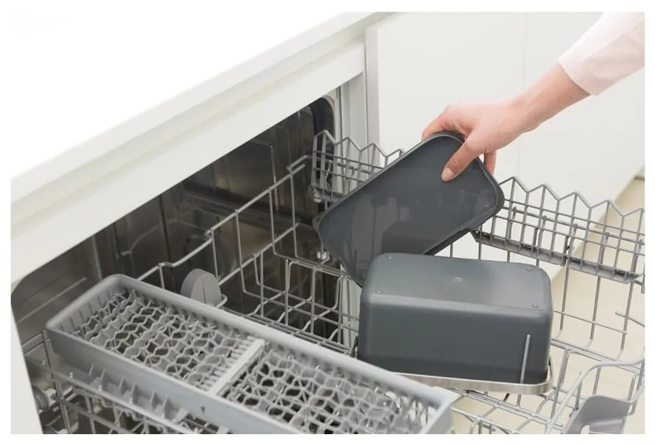 Tmavosivá nádoba na kompostovateľný odpad 1,8 l SinkSide – Brabantia