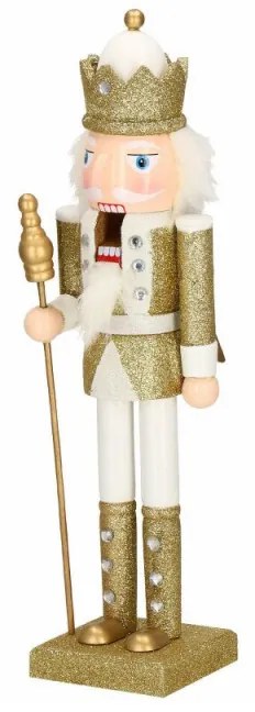 SPRINGOS Luskáčik - Kráľ so žezlom 38 cm, zlatý