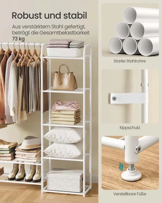 Otvorená šatníková skriňa LGR462W01