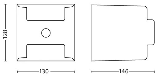 Philips 17322/93/16 - Vonkajšie senzorové svietidlo GRASS 2xLED/4,5W/230V IP44