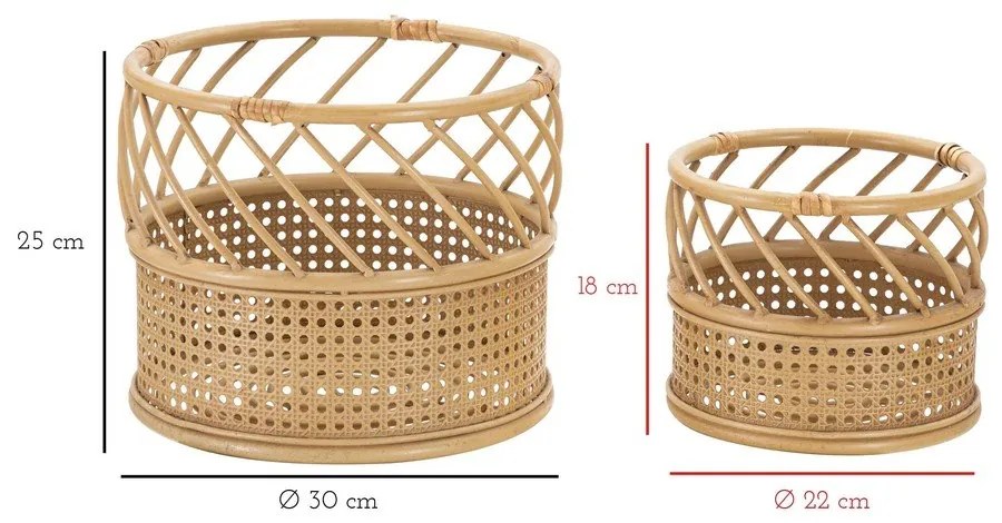 Kovové obaly na kvetináče v súprave 2 ks ø 30 cm Panama – Mauro Ferretti