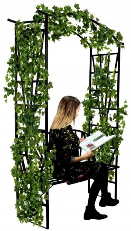 ZÁHRADNÁ PERGOLA S LAVIČKOU 110 X 50 X 206CM