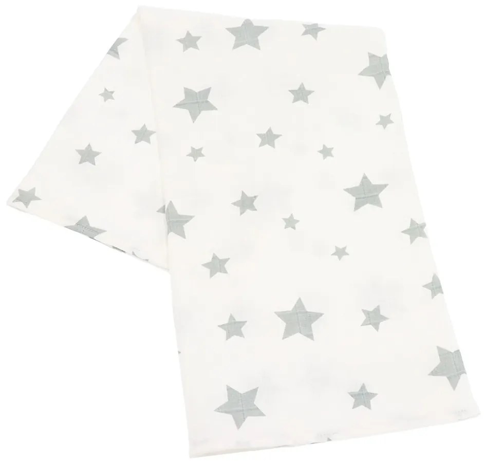 Látková tetra osuška New baby Softy 90 x 110 cm sivo-biela 2 ks