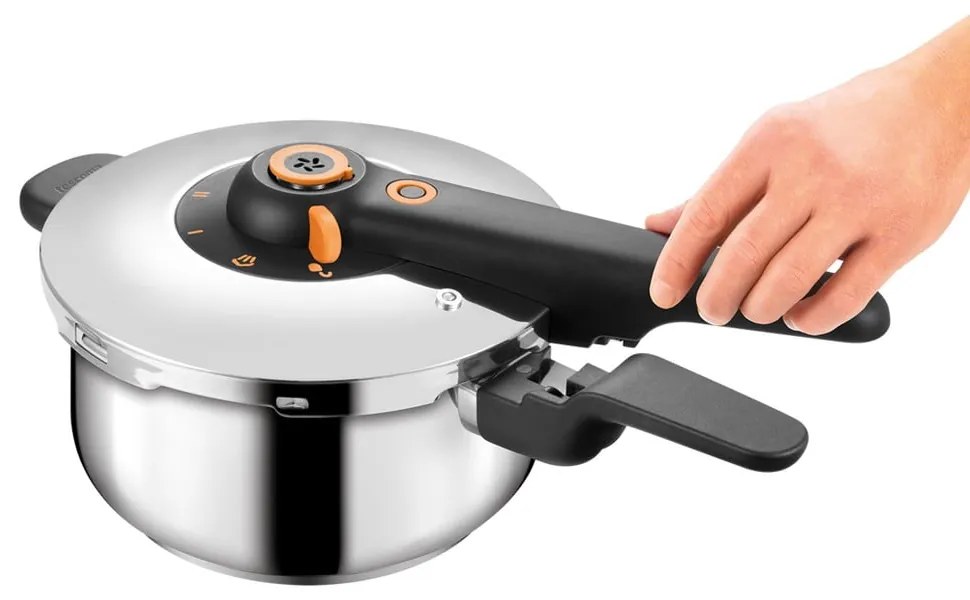 Tlakový nerezový hrniec s pokrievkou na indukciu 4 l SmartClick – Tescoma