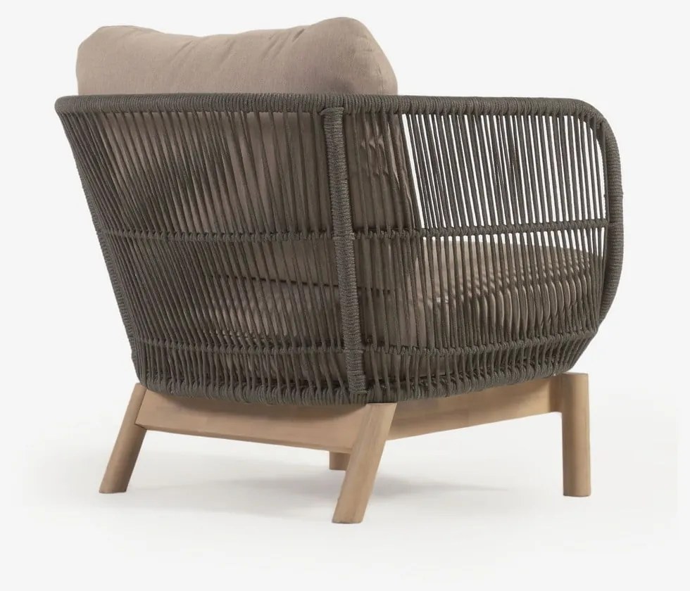 Khaki záhradné kreslo Kave Home Catalina