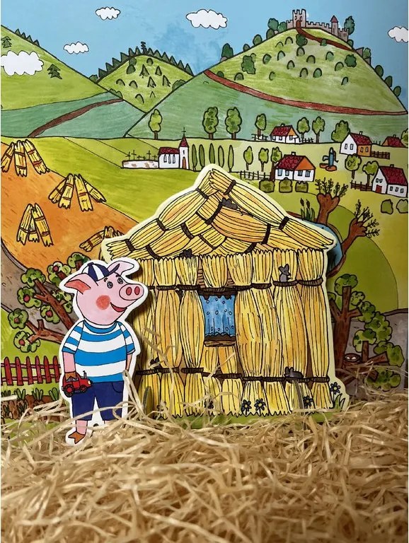 MARIONETINO Bábky a kulisy k rozprávke O troch prasiatkach
