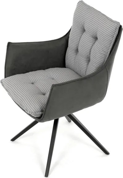 Jedálenská stolička sivá DCH-D1345 GREY2