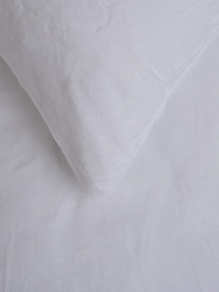 Obliečka na vankúšik mikroplyš Exclusive 40 × 40 cm - Laura biela