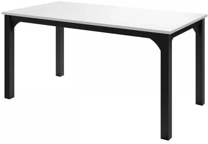 Rozkladací jedálenský stôl Limaino 160, Farby: čierna / dub craft zlatý