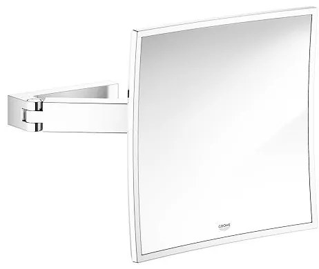 GROHE 40808000 - Kozmetické zrkadlo SELECTION CUBE 22,3 × 22,3 cm lesklý chróm