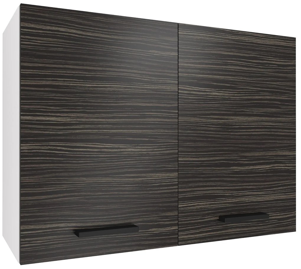 Kuchynská skrinka Belini horná 80 cm eben kráľovský TOR SG80/1/WT/HK/0/B1