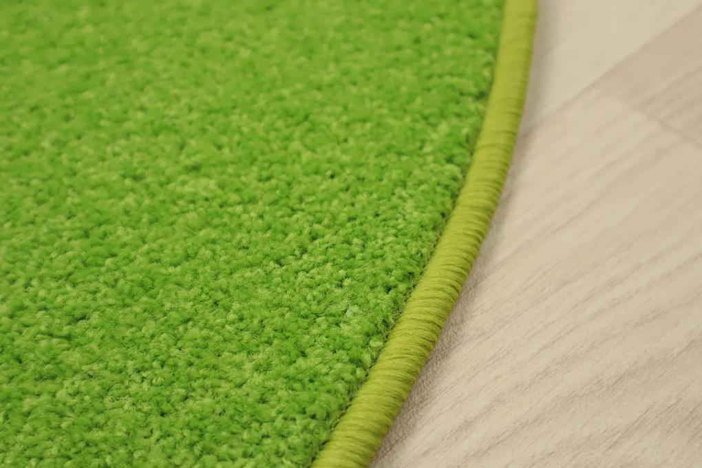 Vopi koberce Kusový koberec Eton zelený 41 guľatý - 200x200 (priemer) kruh cm