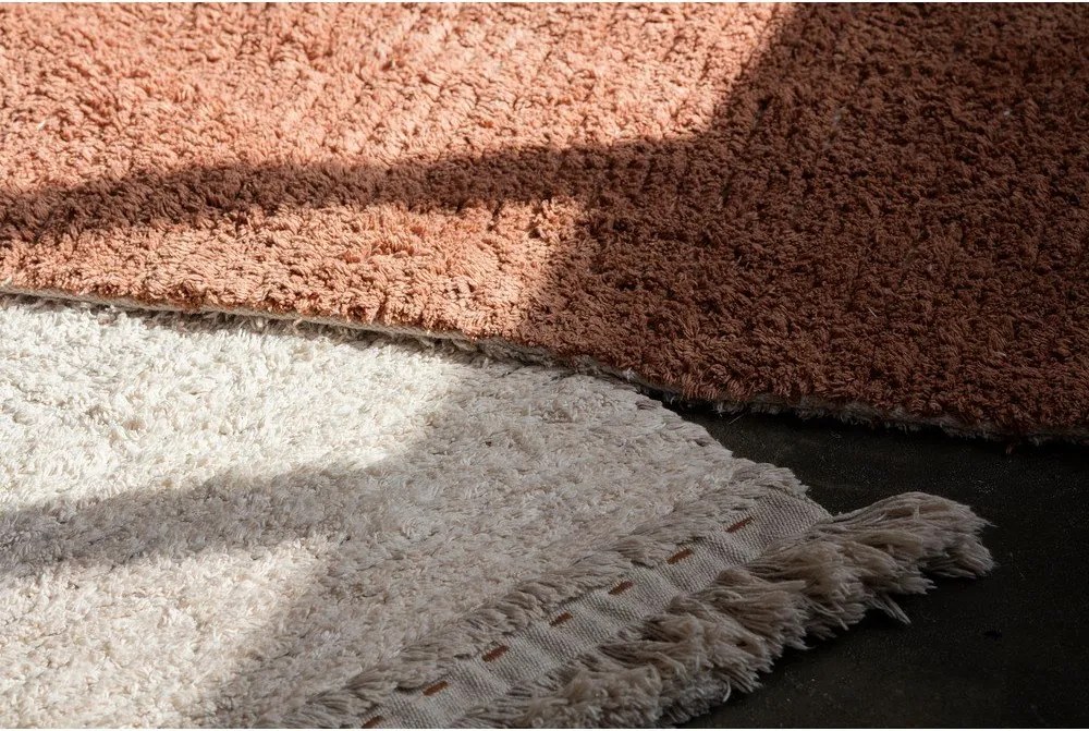 Bavlnený koberec v béžovo-tehlovej farbe 140x200 cm Duetto Toffee – Lorena Canals