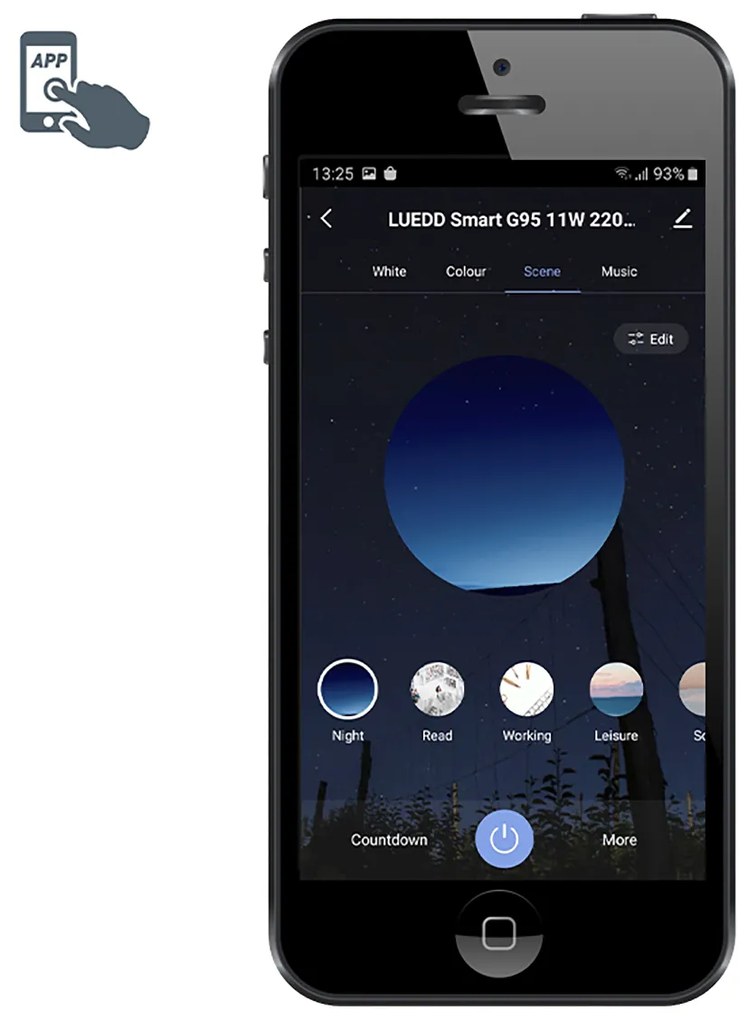 Inteligentný LED pásik RGBW 3 metre 12W