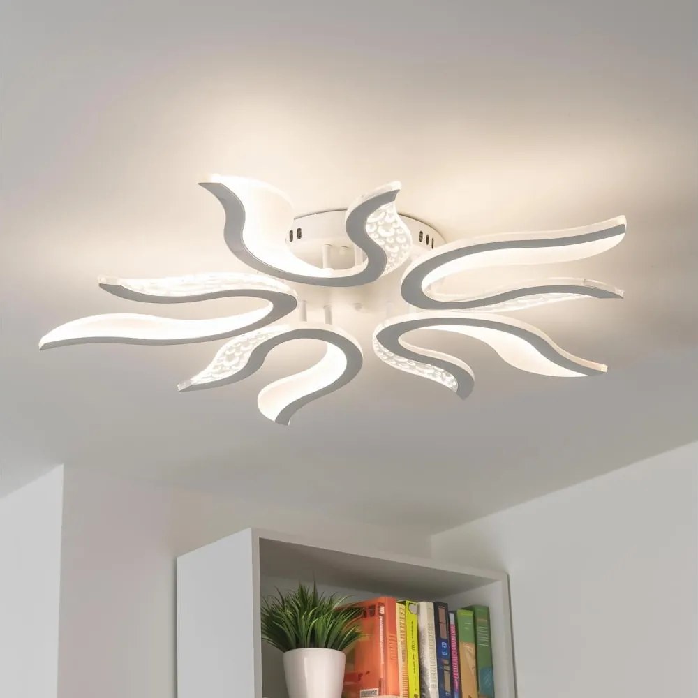 Brilagi - LED Stmievateľný prisadený luster TWIST LED/65W/230V 3000-6500K biela + DO