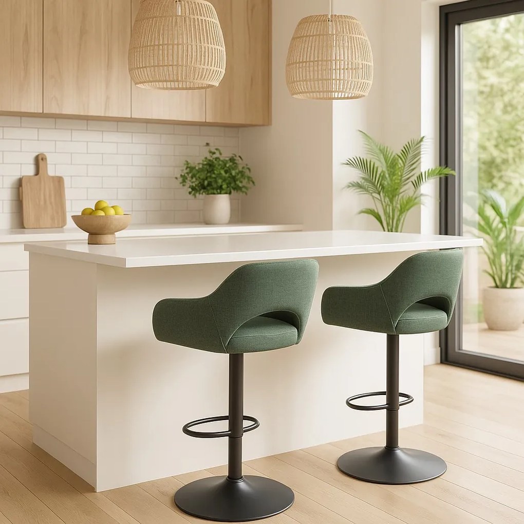 Barová stolička Cowley s nastavením výšky, zelená (55050005)