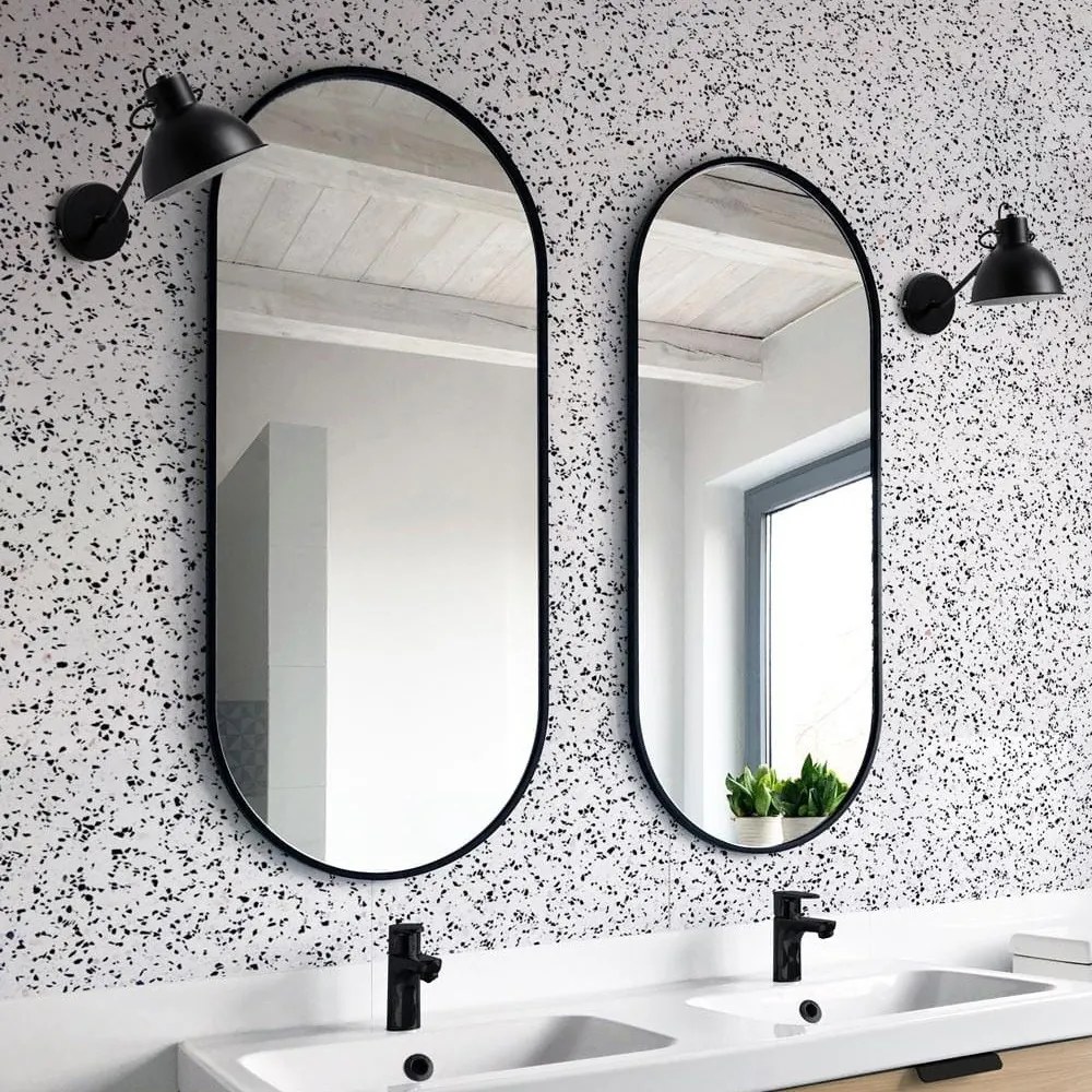 Zrkadlo Ambient Slim Black Rozmer: 40x105 cm