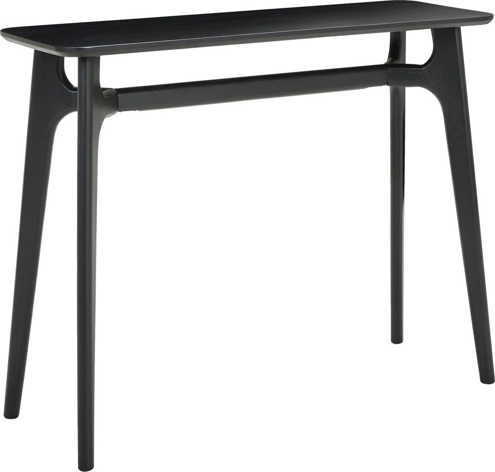 XXXLutz KONZOLOVÝ STOLÍK, dub, čierna, 100/80/35 cm MID.YOU - Stolíky do obývačky - 000575044001