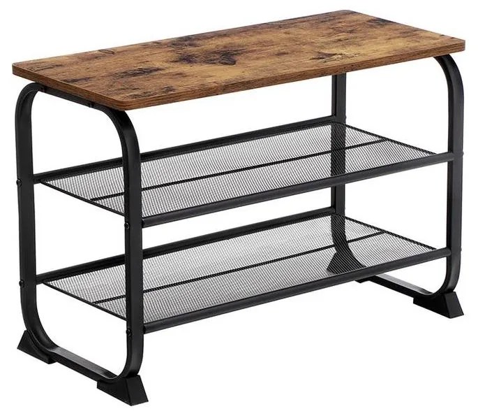 Botník DAVOR hnedá/čierna