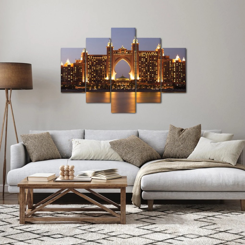 Obraz stavby v Dubaji (150x105 cm)