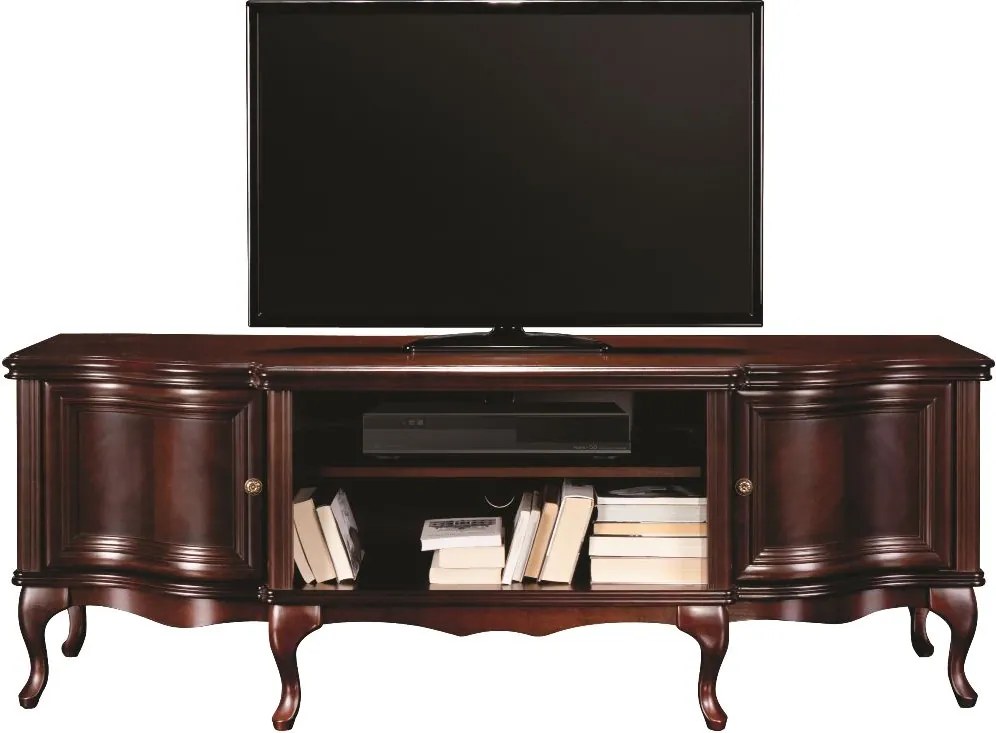Rustikálny TV stolík Wersal W-RTV/D - wenge
