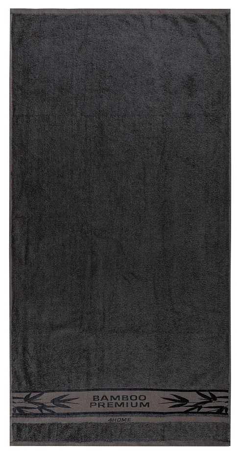 4Home Osuška Bamboo Premium tmavosivá, 70 x 140 cm