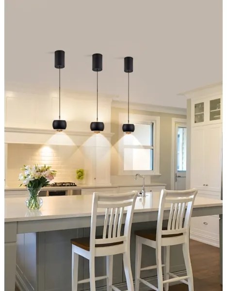 Immax NEO 07219L - LED Stmievateľný luster DORMINE 6W/230V matná čierna Tuya +DO