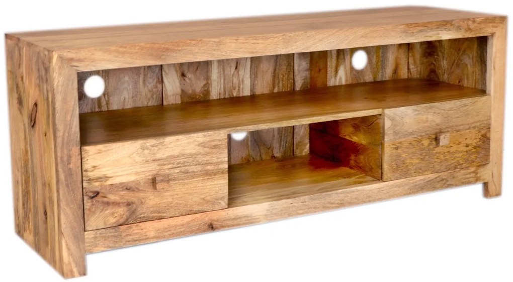 furniture-nabytek.cz - Dřevěný stolek pod tv 150x60x45 z masivu mango