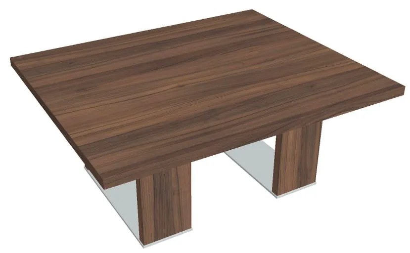 Konferenčný stolík Verno+ S 120 x 100 cm, orech / hnedá