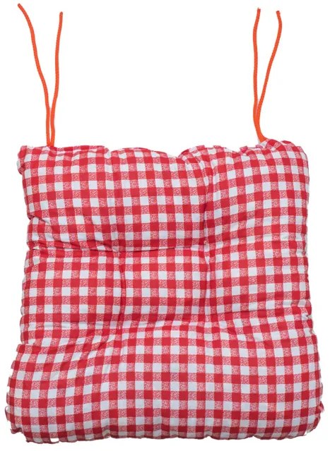 Podložka na stoličku Soft kostička červený