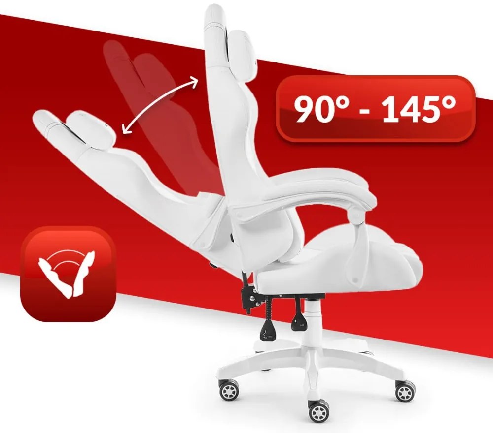 Ergonomické herné kreslo HC-1014 - biele