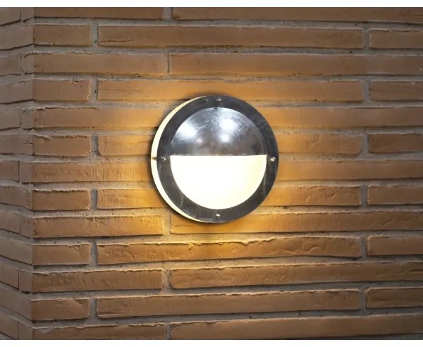 Nordlux - Vonkajšie nástenné svietidlo MALTA 1xE27/60W/230V IP54 strieborná