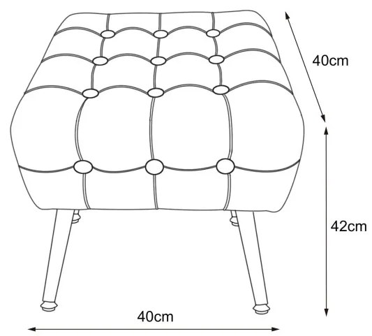 Taburetka QUADRA fľaškovo zelená