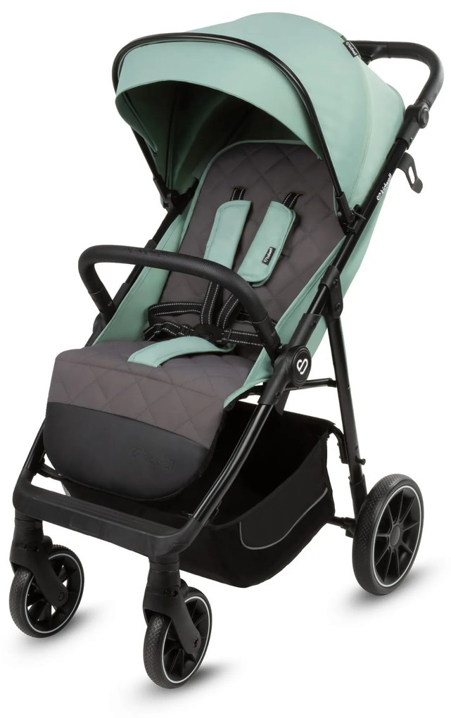 Kočík Kidwell Enzo 2v1 pre deti od narodenia do 22 kg, XXL strieška UPF 50+