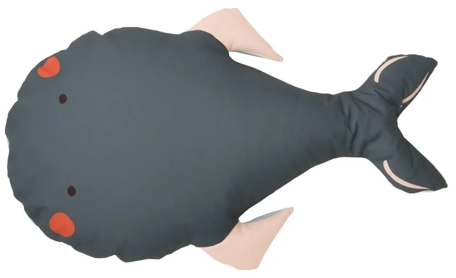 Sivý detský sedací vak Whale – The Wild Hug