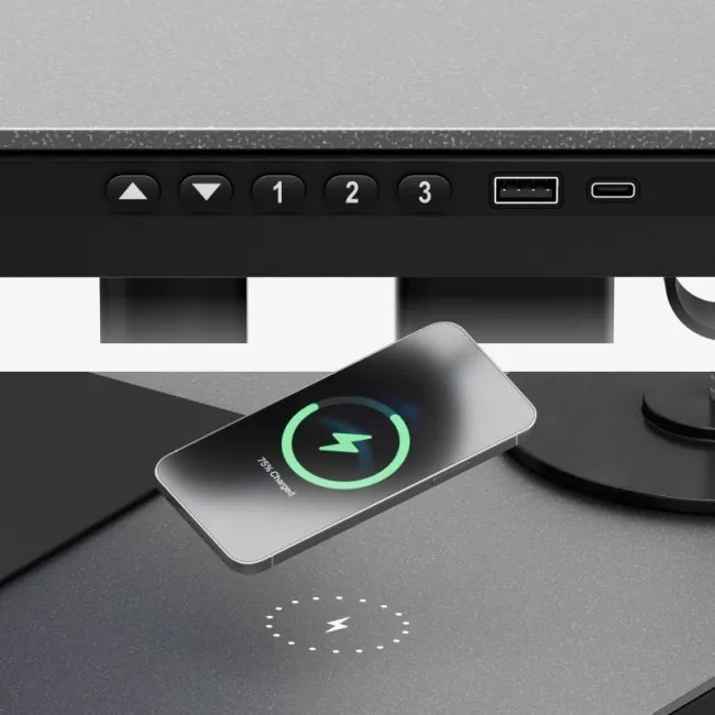 Elektrický výškovo nastaviteľný stôl Mark Adler Leader 8.5 čierny