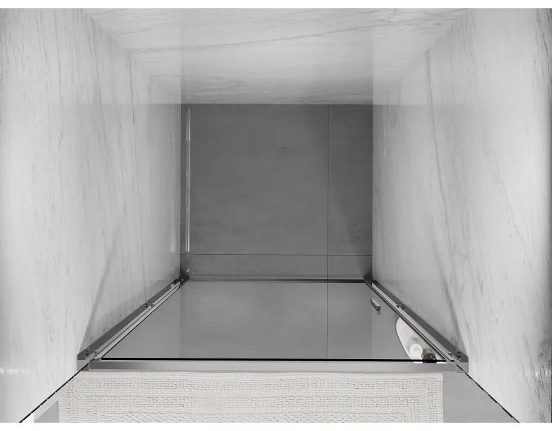 Mexen Exo, 1-krídlové dvere do otvoru 70x200 cm, 6mm číre sklo, chrómový profil, 817-070-000-01-00