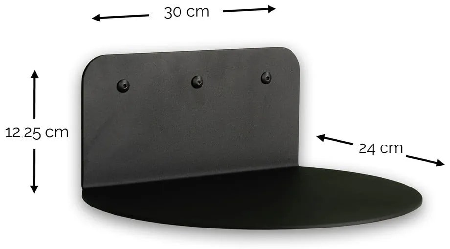 Zeleno-sivá kovová polica 30 cm Flex – Spinder Design