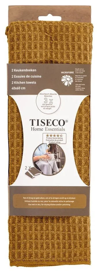 Utierky v súprave 2 ks z mikrovlákna 40x60 cm Waffle – Tiseco Home Studio