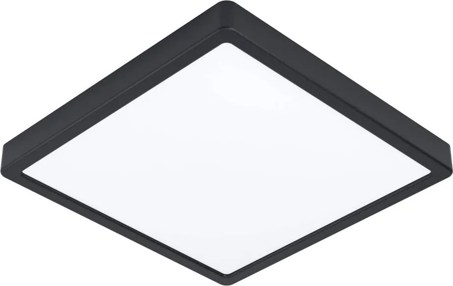 Čierne LED stropné svietidlo 28,5x28,5 cm FUEVA 5 – EGLO