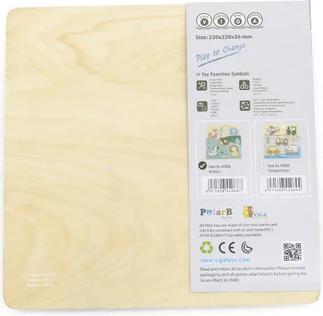 Puzzle s rúčkami Viga 44068 PolarB zvieratká