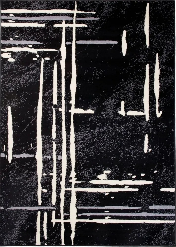 Kusový koberec PP Diego čierny, Velikosti 120x170cm