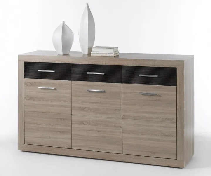 Komoda Cancan SB, dub sonoma/sivá pínia